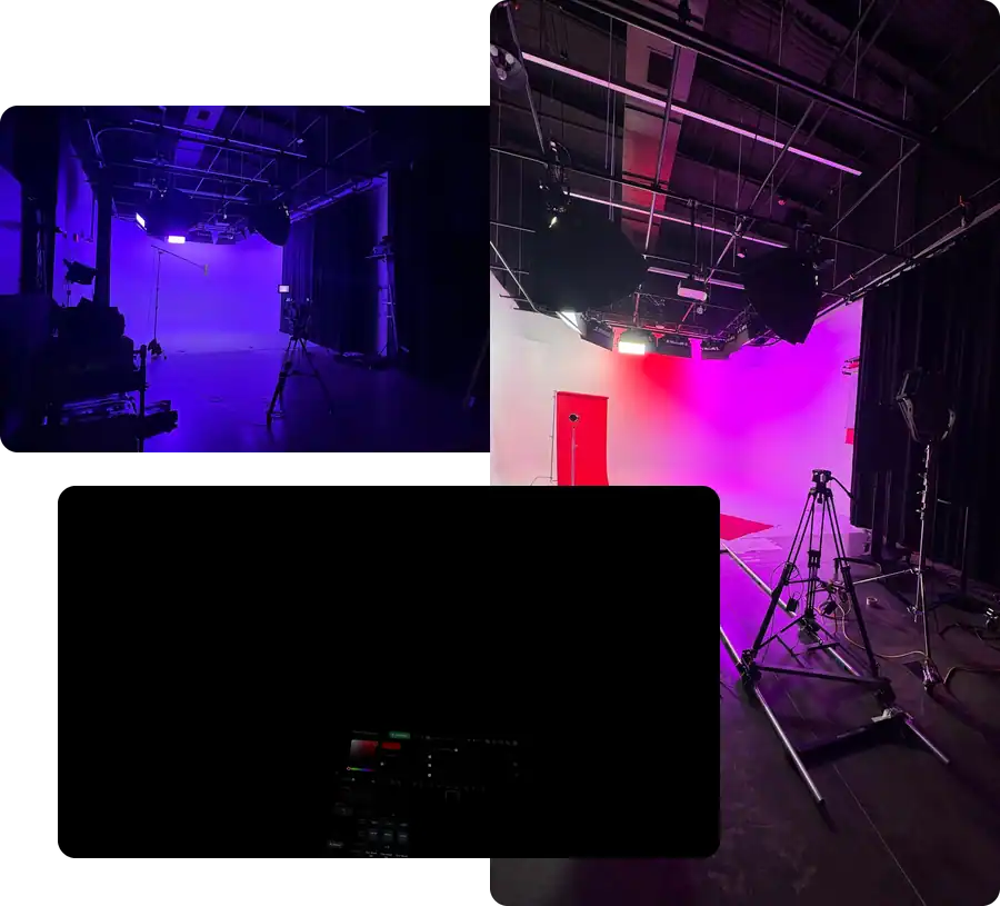 The Stage cyc wall at One Oh Four